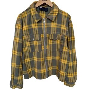 ASOS plaid zip up jacket